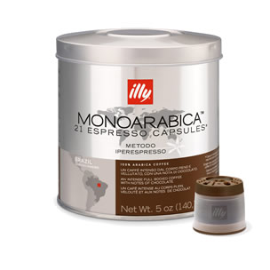 Capsules de café Iperespresso Illy Brésil